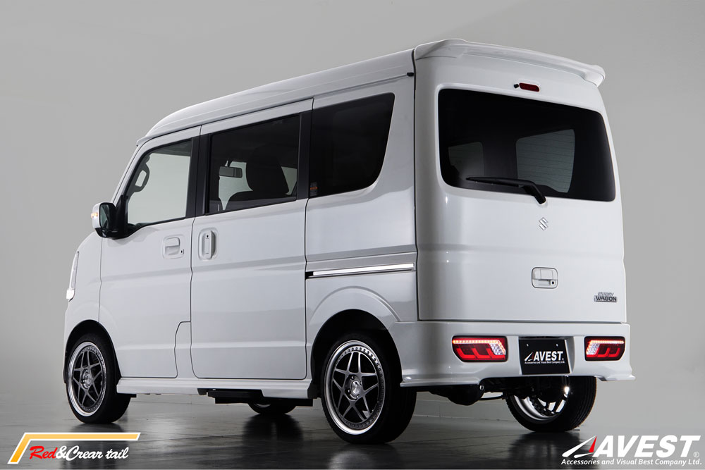 �������󥷥��LED���塼�֥ơ������&�ꥢ�Х�ѡ� TYPE1�å����ꥤ�若�� EVERY DA17W�å����� SUZUKI