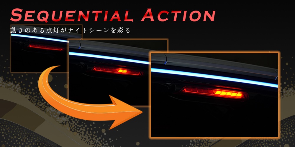 ե ե 40 ϥޥȥȥåץ ή륦󥫡ǽ VerticalArrow 3rd LAMP With LIPLINE / TOYOTA ALPHARD VELLFIRE 40 3rd lamp 