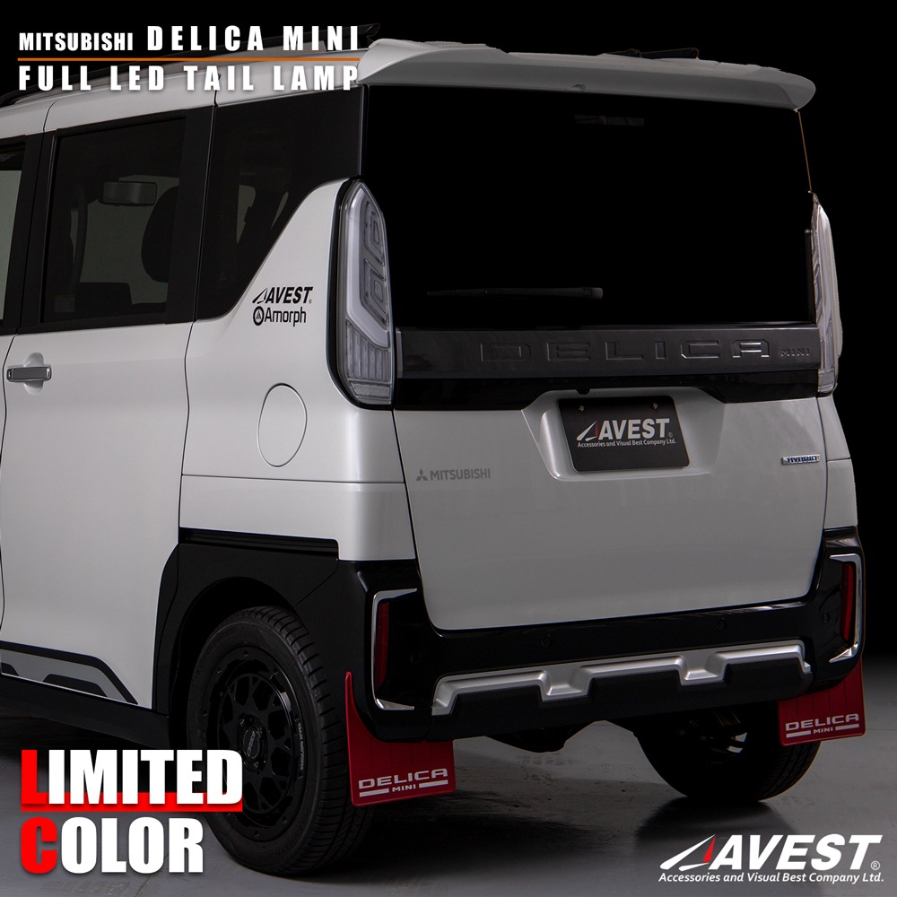 ���̸��ꥫ�顼 �����륯�ꥢ��MITSUBISHI DELICA MINI �ե�LED �ơ������  �ǥꥫ�ߥ� �ơ���饤�� E�ޡ������� �ݰ´��Ŭ�� 1ǯ�ݾ�