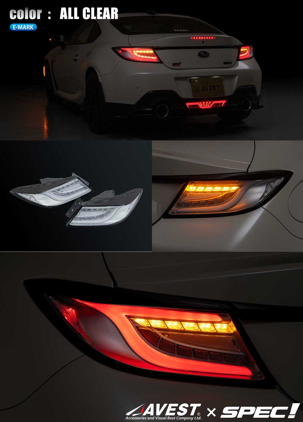 �ڿ��̸����TOYOTA GR86 ZN8 SUBARU BRZ ZD8 �ե�LED �ơ������ �����륯�ꥢ