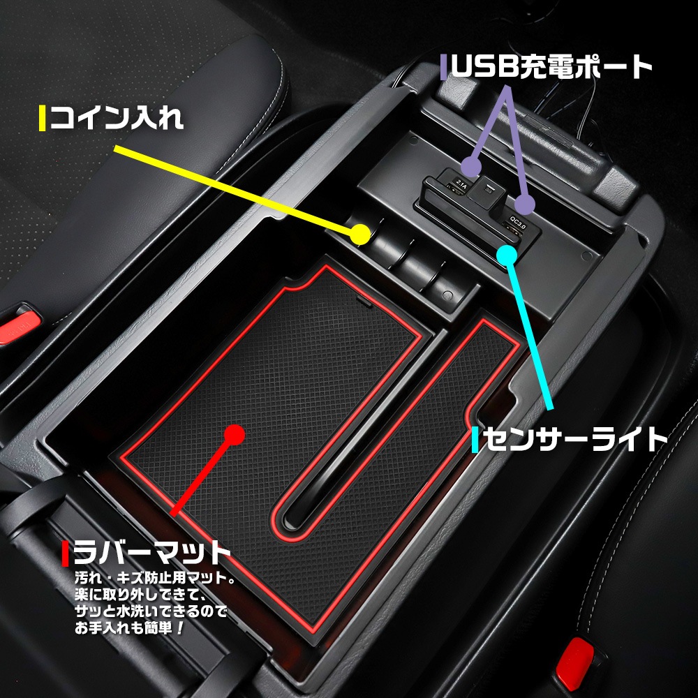 �ϥ�������200�� HIACE 200 ���󥽡���ܥå����ȥ쥤 USB���ťݡ��� ���󥵡��饤����  ��Ǽ ���� �ѡ��� ��������