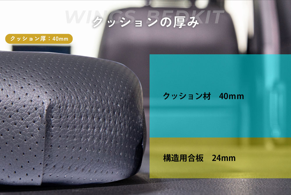 �ϥ������� 200�� S��GL �磻������ �٥åɥ��å� �ѥ���󥰥쥶�������� 40mm WINGS��