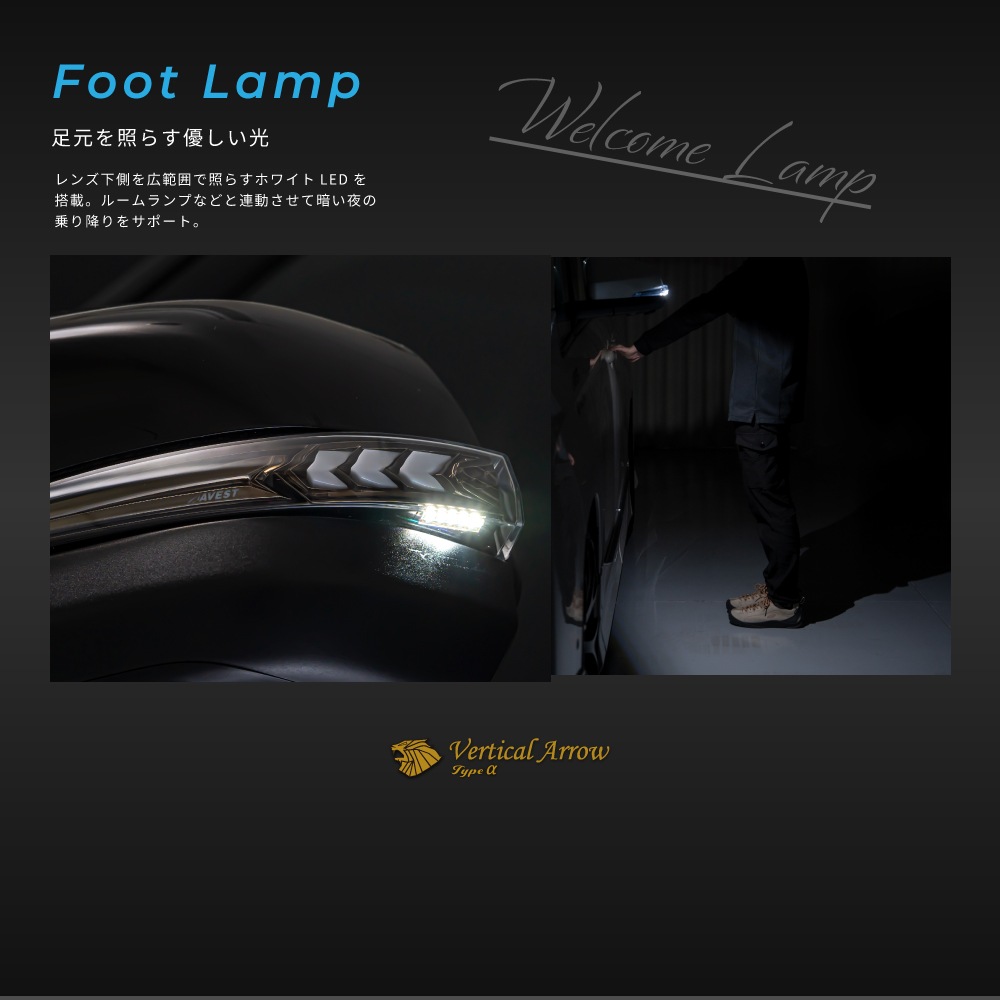 [Vertical Arrow Type��] RAV4 50�� ή���ɥ��ߥ顼���� ��� ñ�� �� ��  TOYOTA