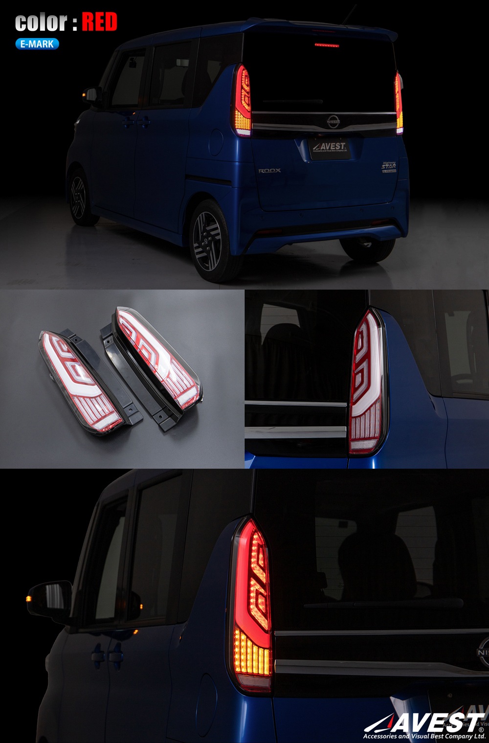 ���ե�����륵���ȸ��� ��å� �롼���� �ե�LED �ơ������ �ơ���饤�� NISSAN ROOX BA1 B4�� 40�� E�ޡ������� �ݰ´��Ŭ�� 1ǯ�ݾ�