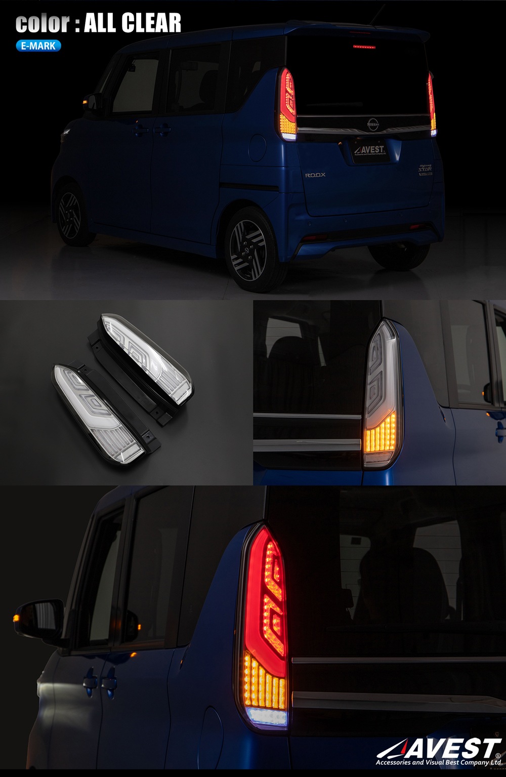 롼ѡ̸ꥫ顼 륯ꥢ  롼 LED ơ  ơ饤 BA1 B4 40 NISSAN ROOX