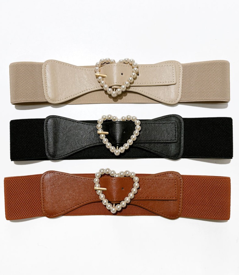 【オンライン限定】ハートバックル ゴムベルト