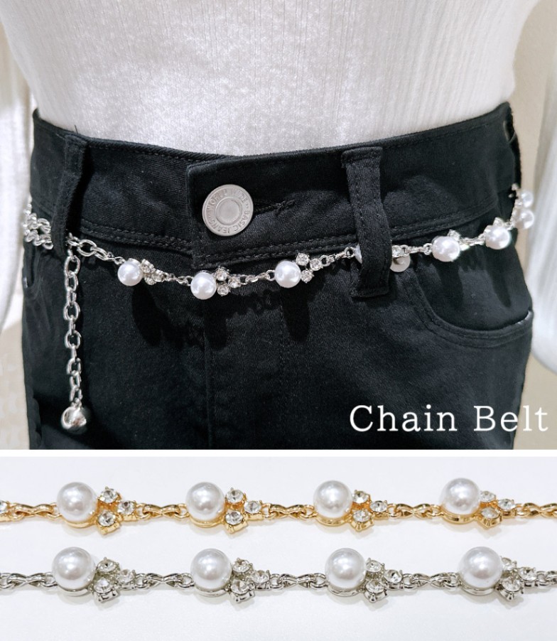 【オンライン限定】ビジューチェーンベルト