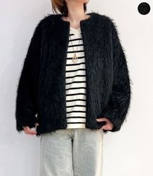 フェイクファーコクーンジャケット