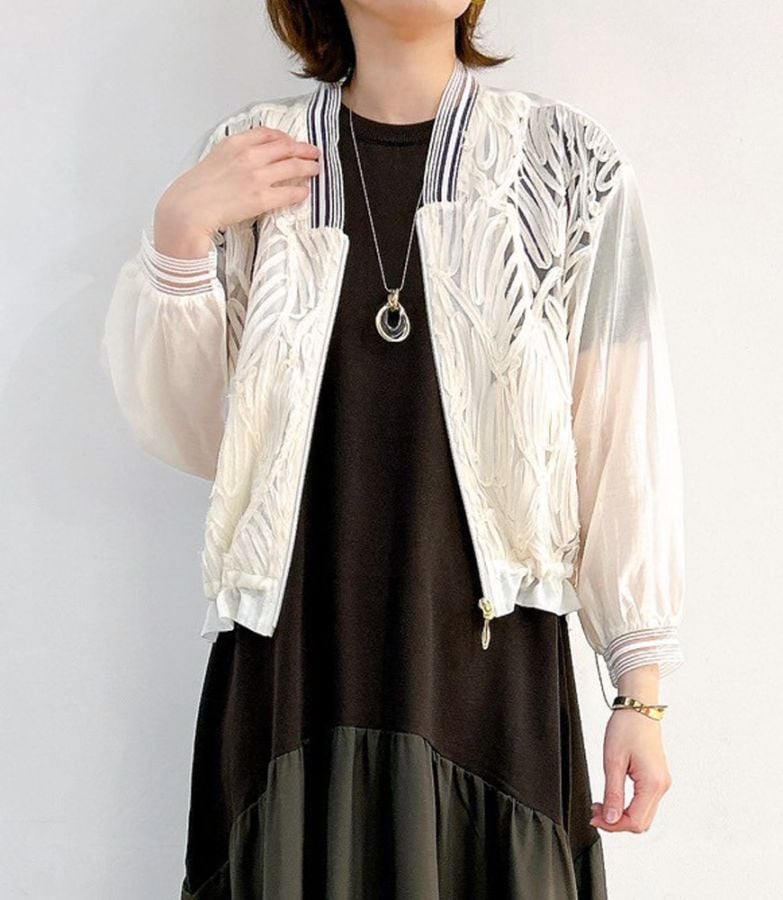 レースシアーブルゾン