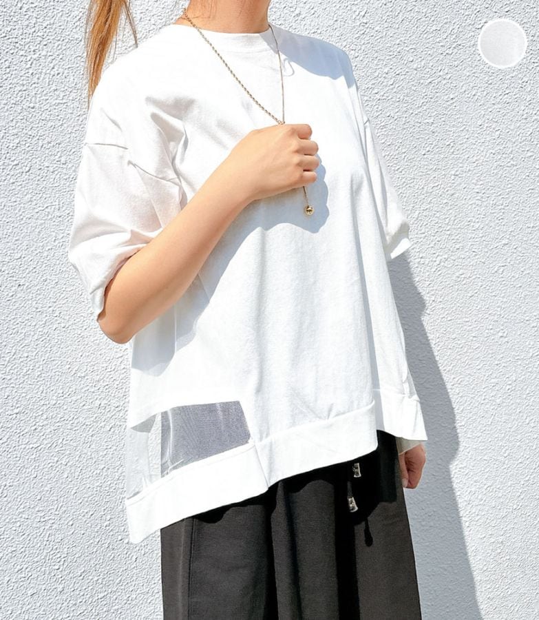 チュールドッキングTシャツ