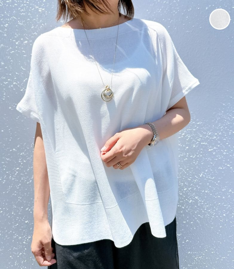 シアーサマーニットプルオーバー