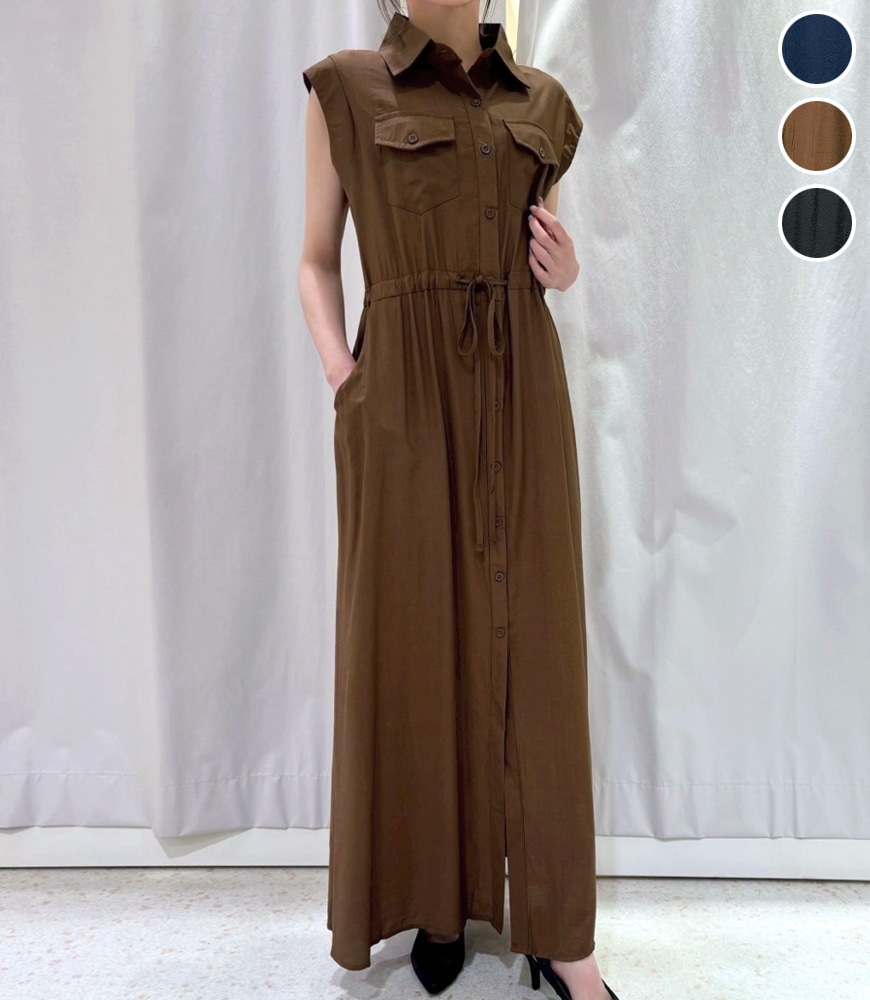 フレンチシャツワンピ