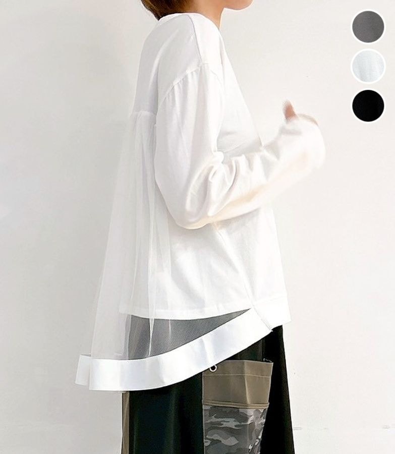 バックチュールドッキングTシャツ