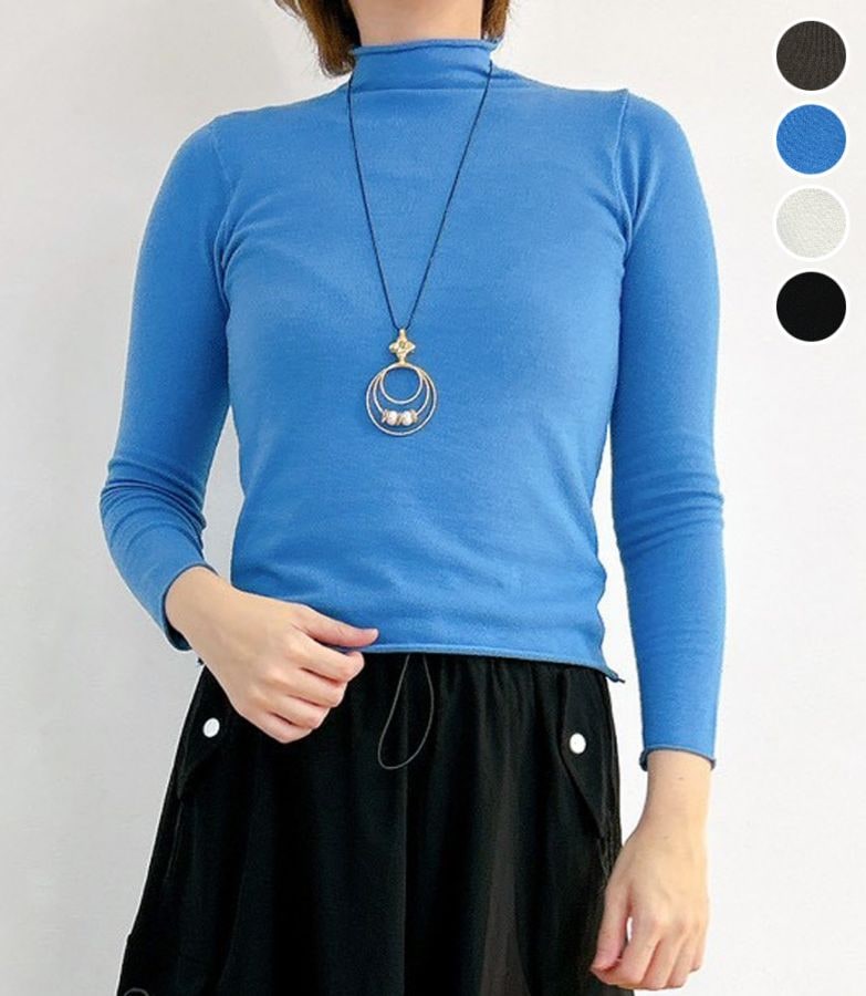 ハイネックニットトップス