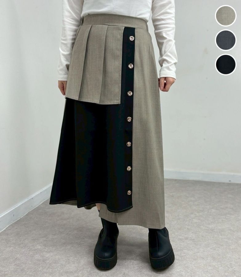 フリルアシメロングスカート