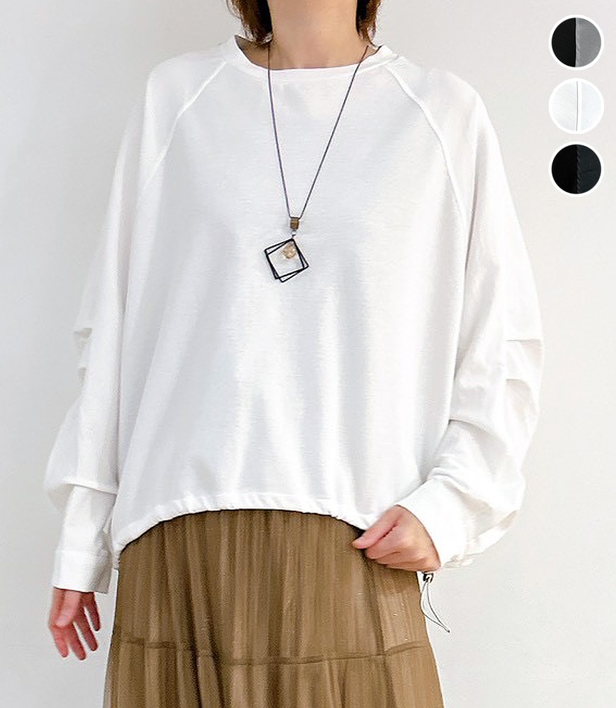 ラグラン切替タックプルオーバー