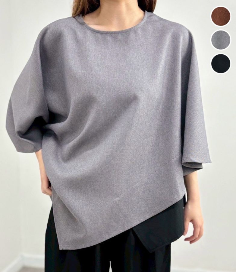 イレギュラーヘムブラッシュプルオーバー