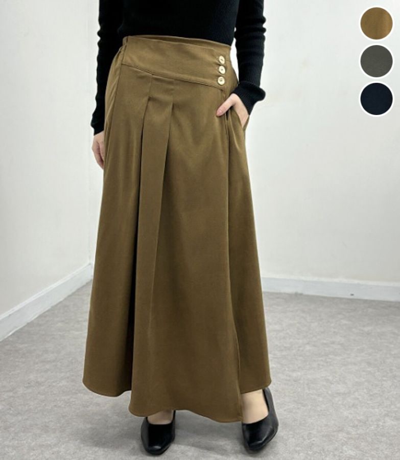 ブラッシュタックスカートパンツ