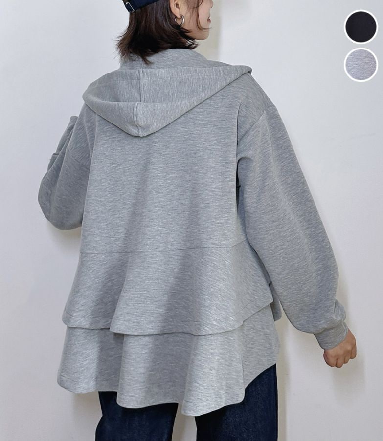 バックフリルパーカー