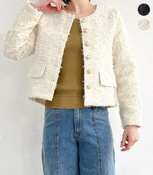 リボンヤーン ツイードジャケット