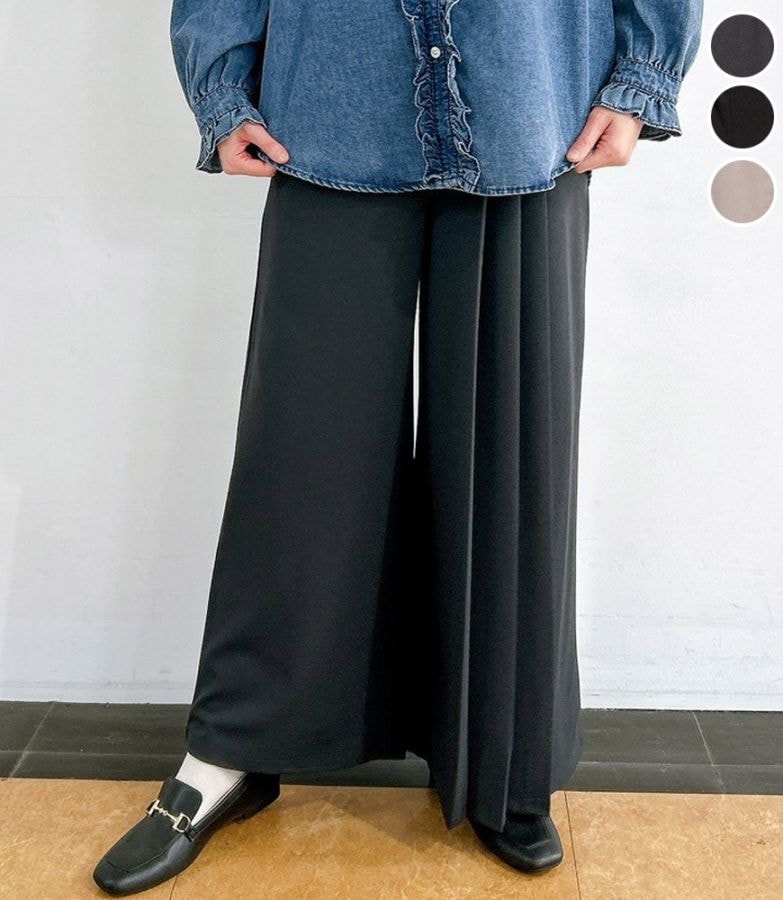 サイドプリーツパンツ