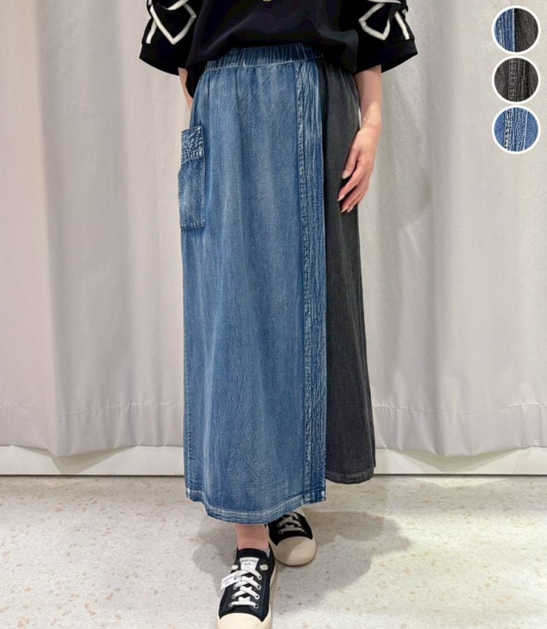 ダンガリースカートパンツ