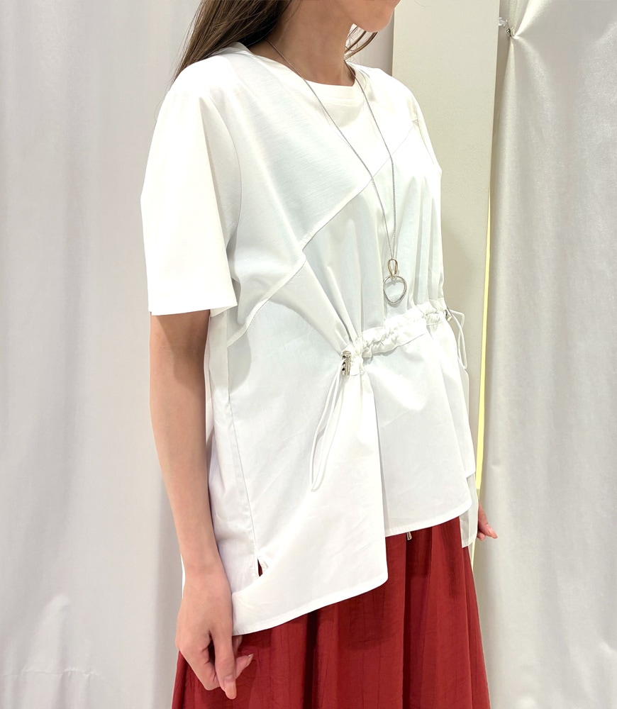 布帛ドッキングTシャツ