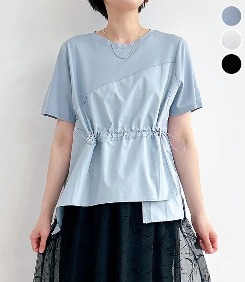 布帛ドッキングTシャツ