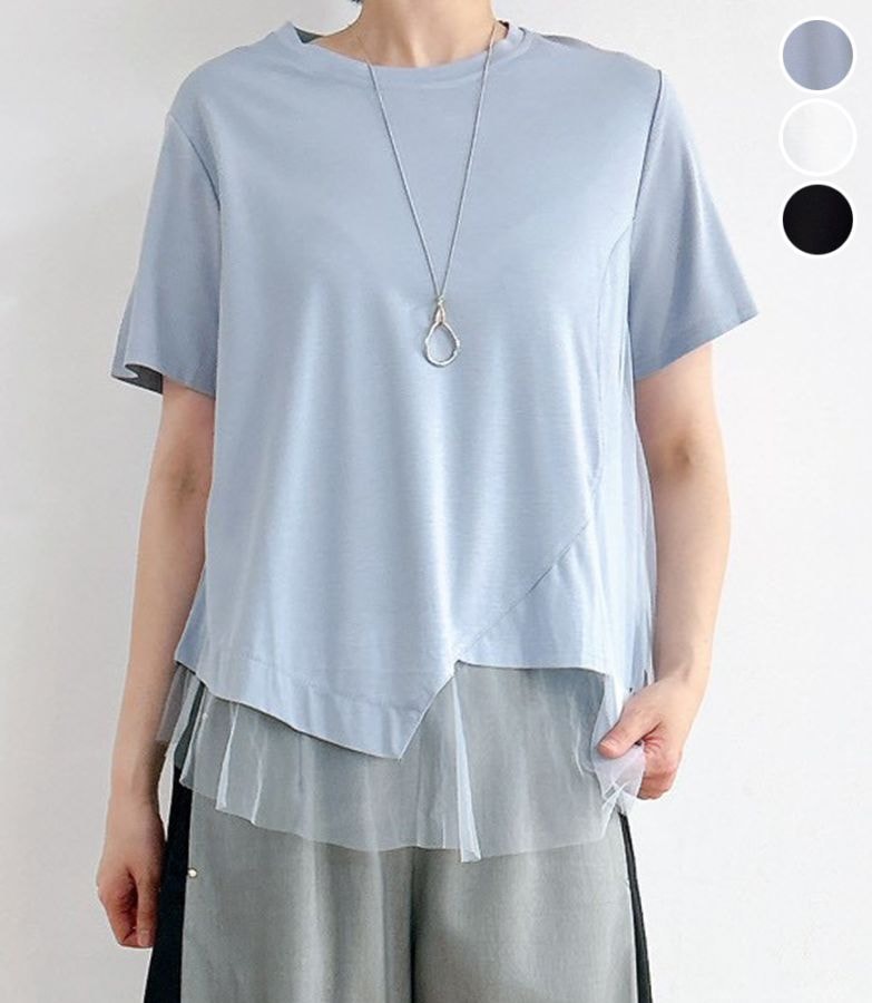 チュールドッキングTシャツ