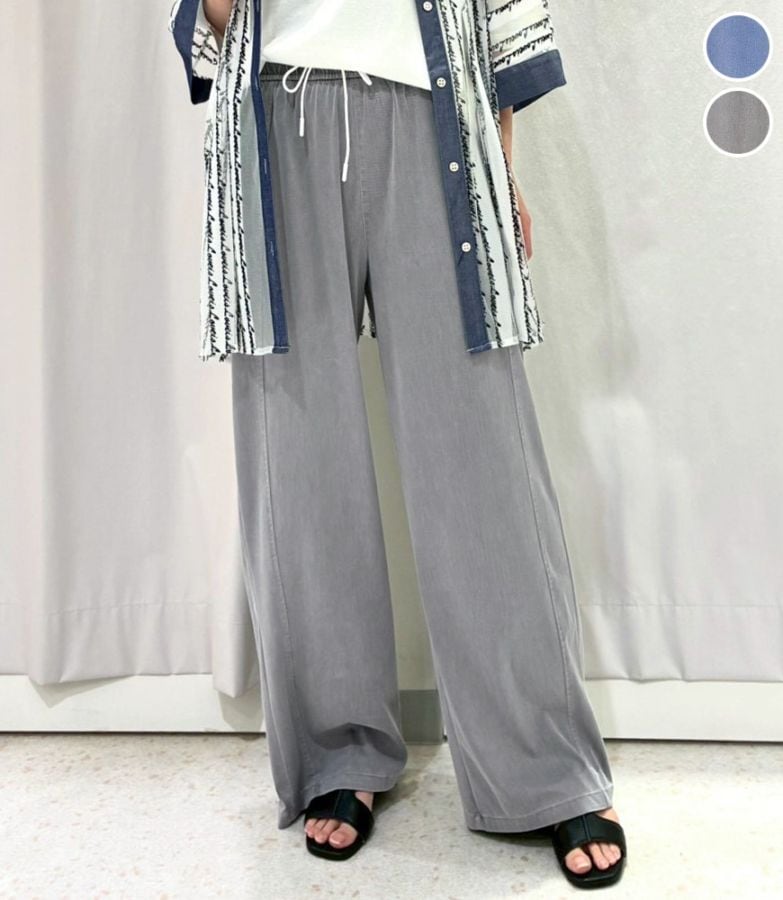 イージーワイドデニムパンツ