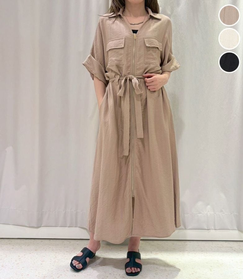 ワークロングZIPワンピース