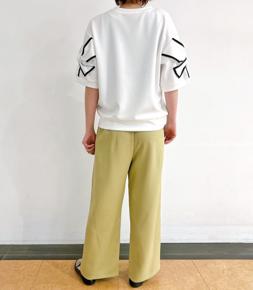 メッシュベルト ツイードパンツ