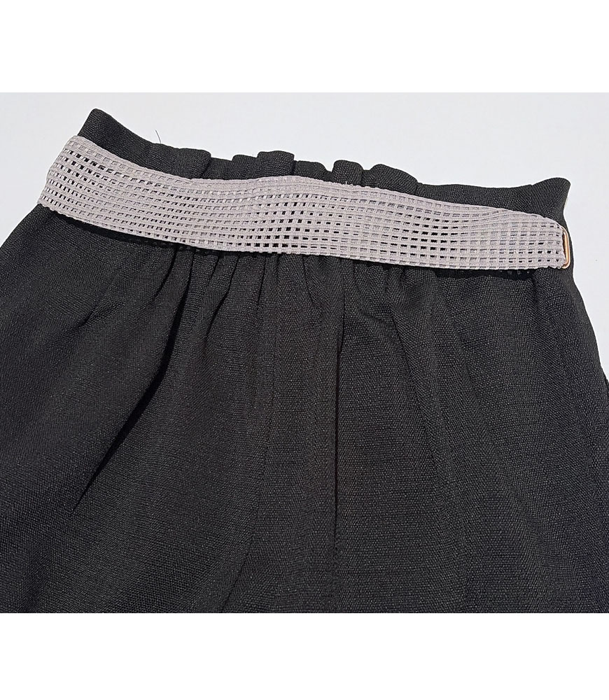 メッシュベルト ツイードパンツ