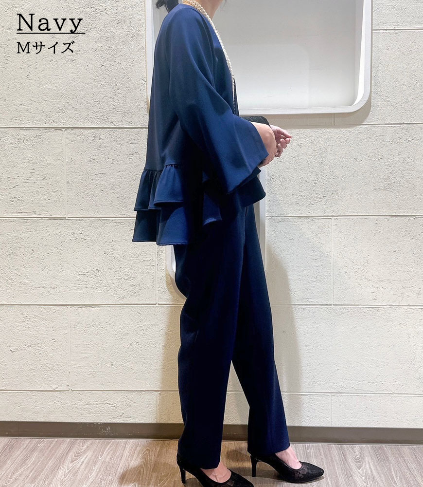 フリルブラウス+パンツ【2点SET】