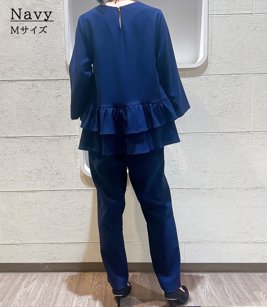 フリルブラウス+パンツ【2点SET】