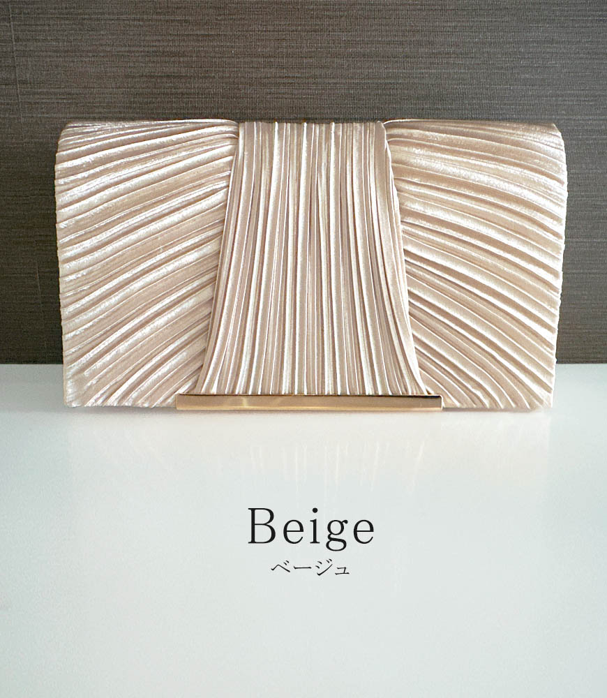 切替プリーツ パーティーバッグ