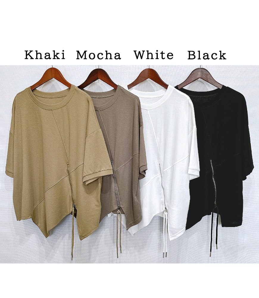 アシメ裾ZIPトップス | トップス,Tシャツ・カットソー | avion