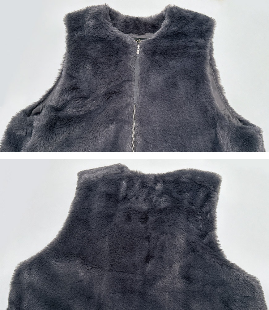 フェイクシープファーベスト