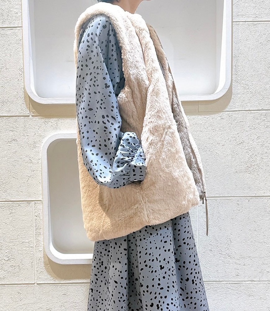 フェイクシープファーベスト