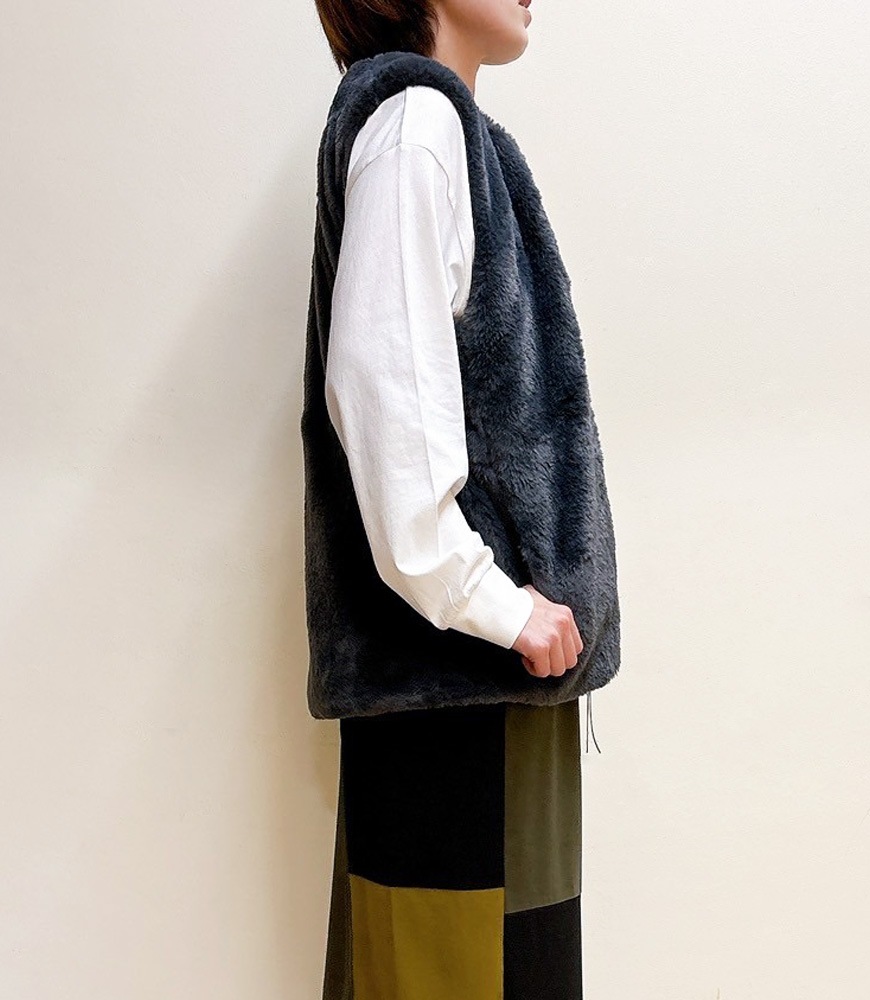 フェイクシープファーベスト