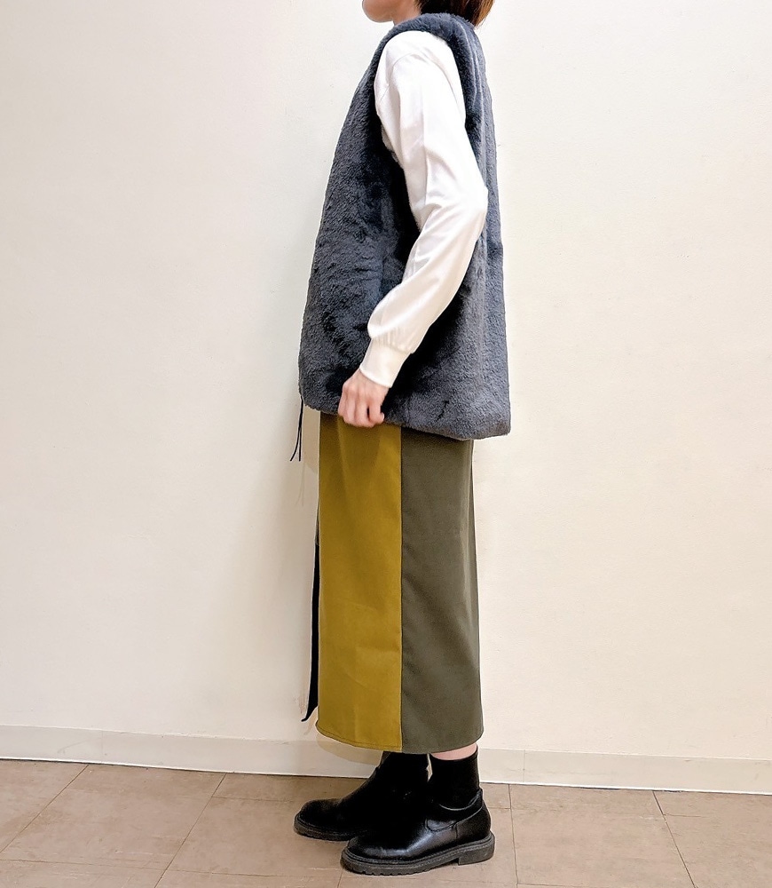 フェイクシープファーベスト