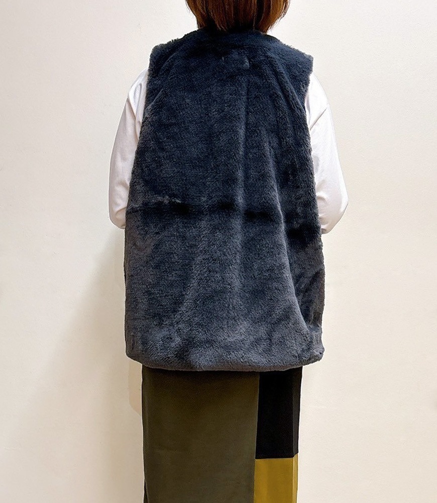 フェイクシープファーベスト