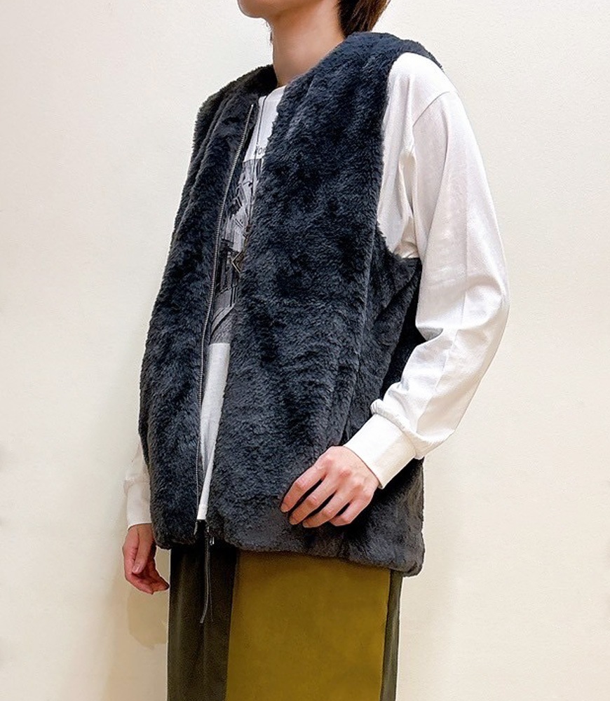 フェイクシープファーベスト