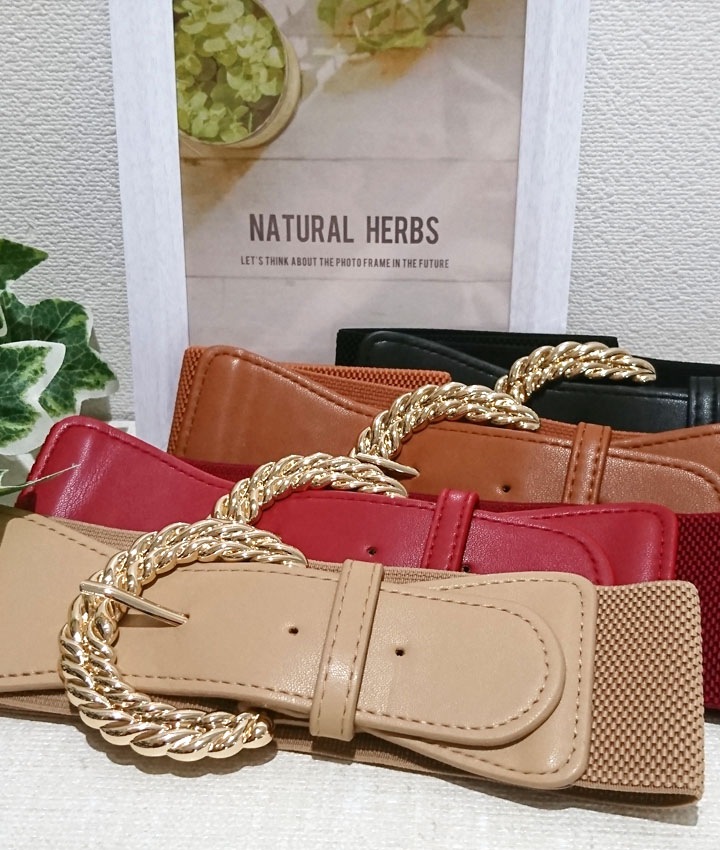 ロープデザイン太ゴムベルト