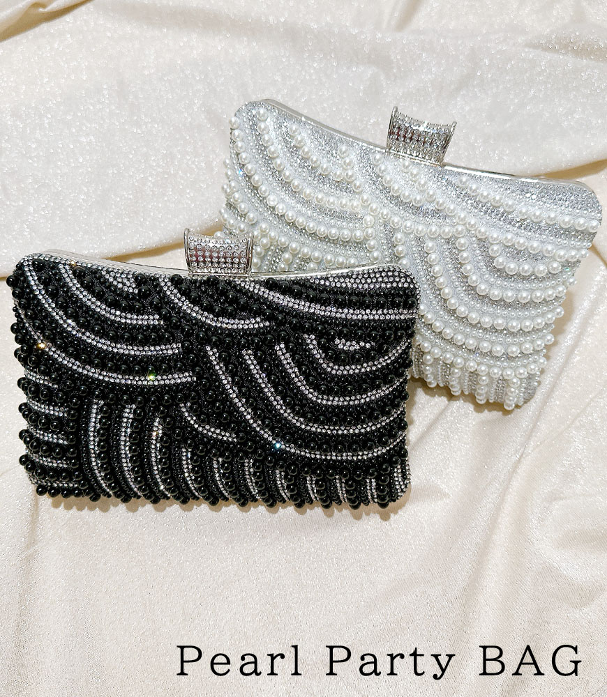 パール＆ラインストーンパーティーBAG