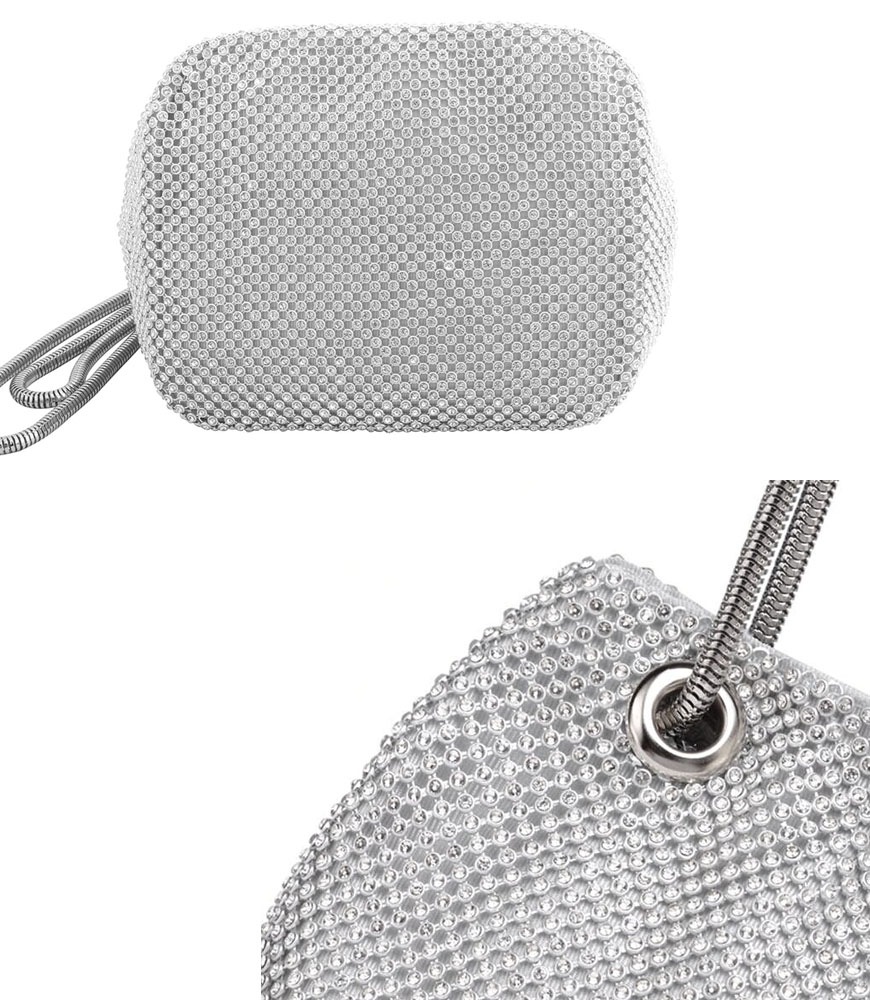 ラインストーン巾着ミニバッグ