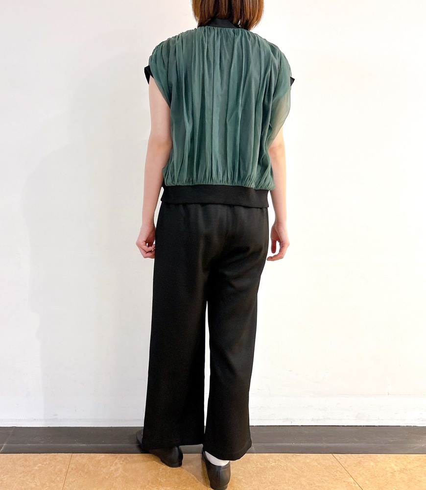 シースルーフレンチブラウス