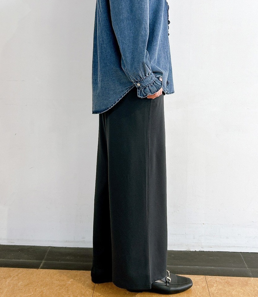 サイドプリーツパンツ