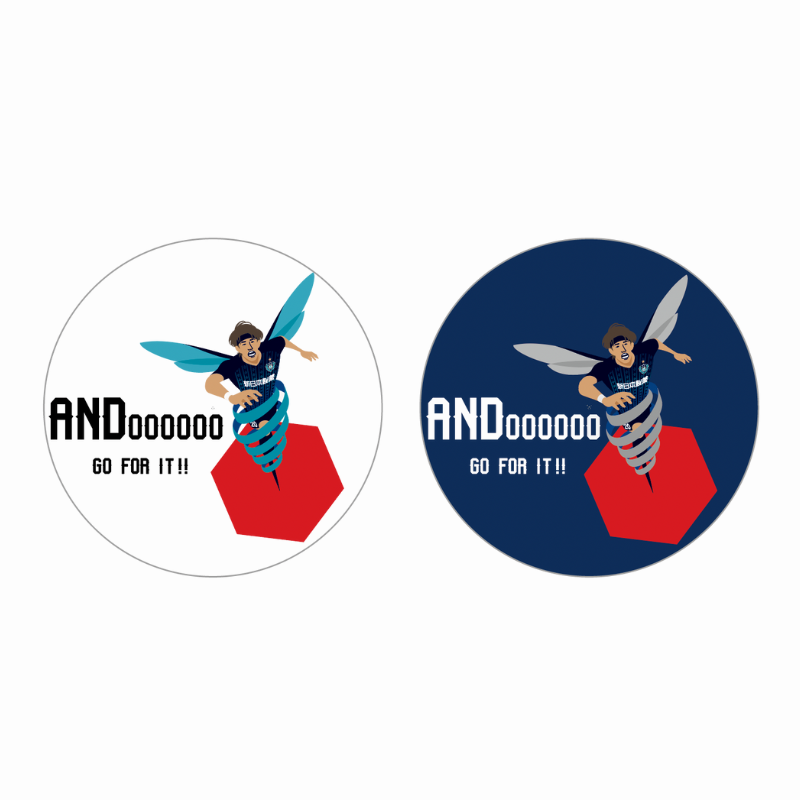 【再販】安藤智哉選手 缶バッジ(2個セット)【受注商品】