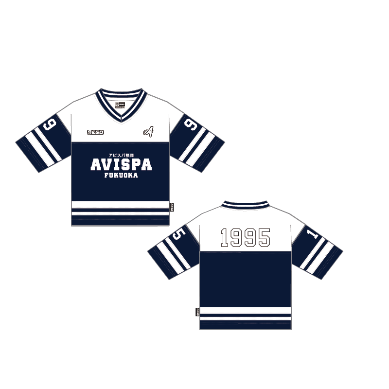AE-606 Oversize Jersey Color White/Navy